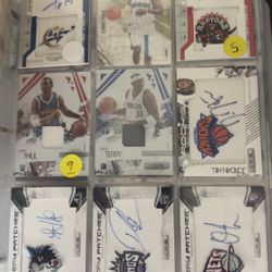 Huge Collection of Football & Basketball Auto cards 