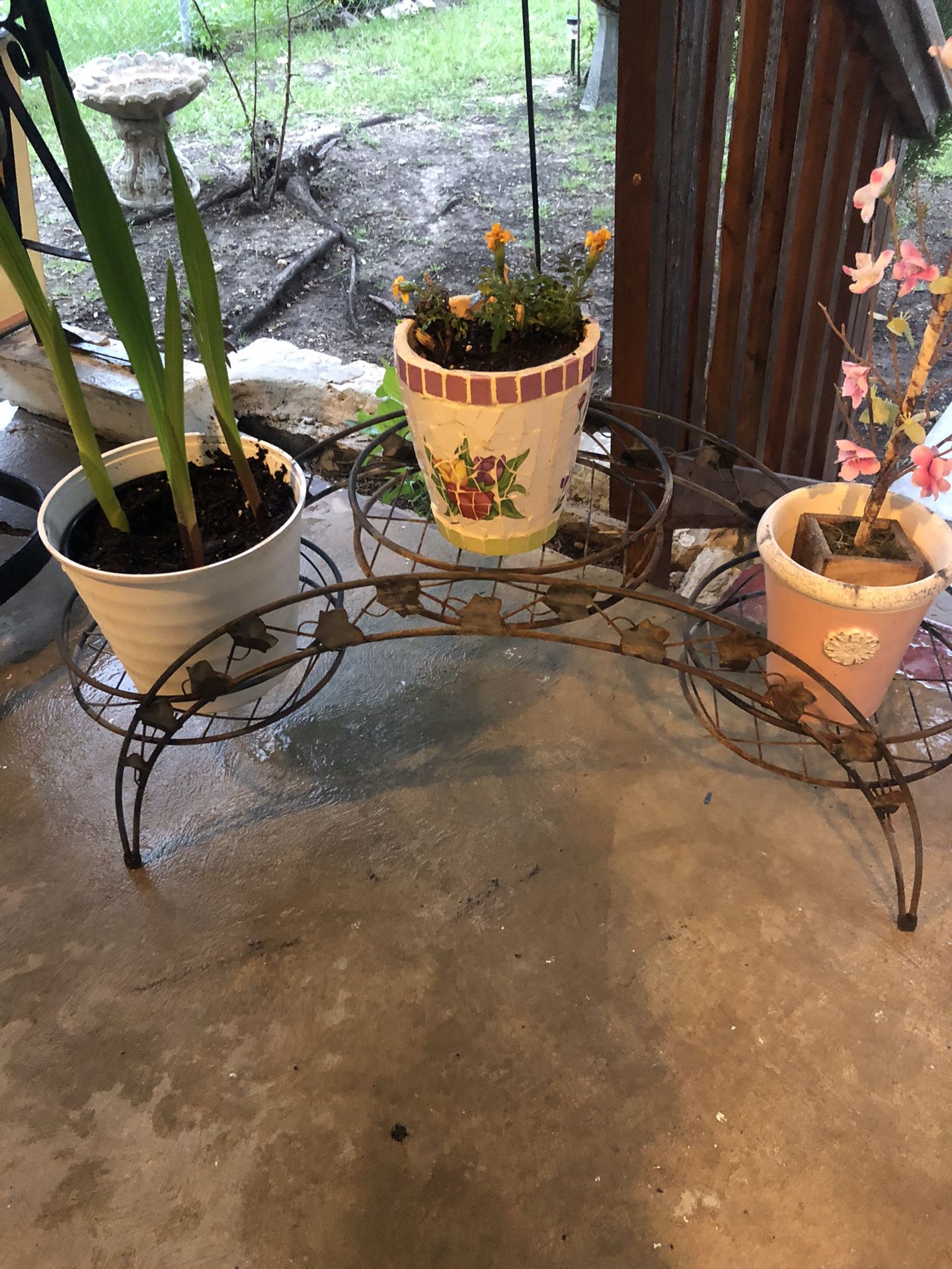 Iron Plant Stand…needs painting 