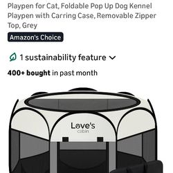 Pop Up Dog Kennel Cat Playpen