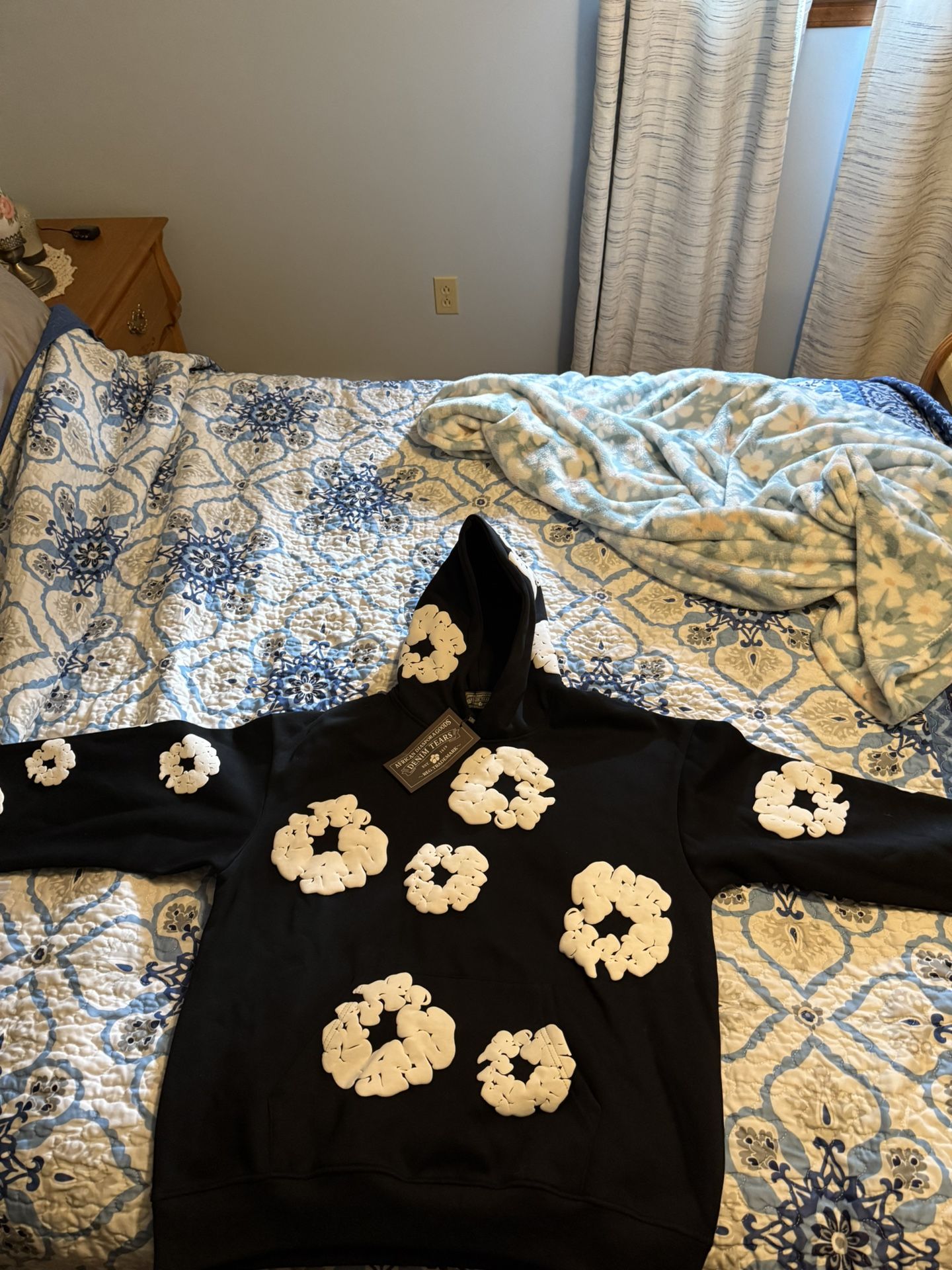 Denim Tears Black And White Hoodie And Pants Large