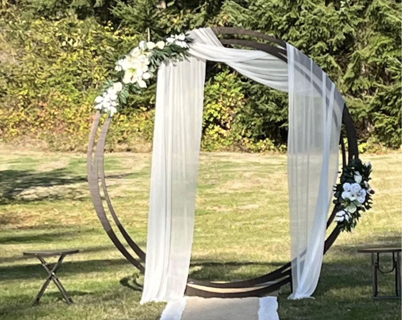 Huge Beautiful wooden Arch (Includes Florals)