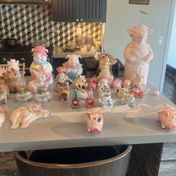 Ceramic Collections Mostly Miniatures But Some Cookie Jar Size