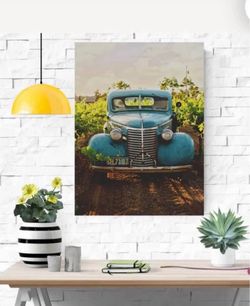 Vintage Picture With Frame