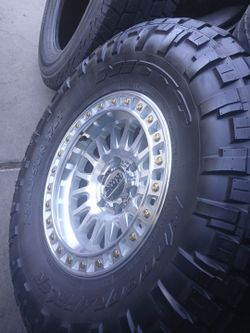17x9 KMC RIMS 6X139 6X5.5 ON 35 12.50 17 NITTO