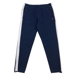 Polo Ralph Lauren Interlock Track Pants Mens Large L Blue Sweatpants Joggers PRL