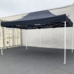 (New in box) $155 Heavy Duty 10x15 FT Outdoor Ez Pop Up Canopy Party Tent Instant Shade w/ Carry Bag (Black, Red) 