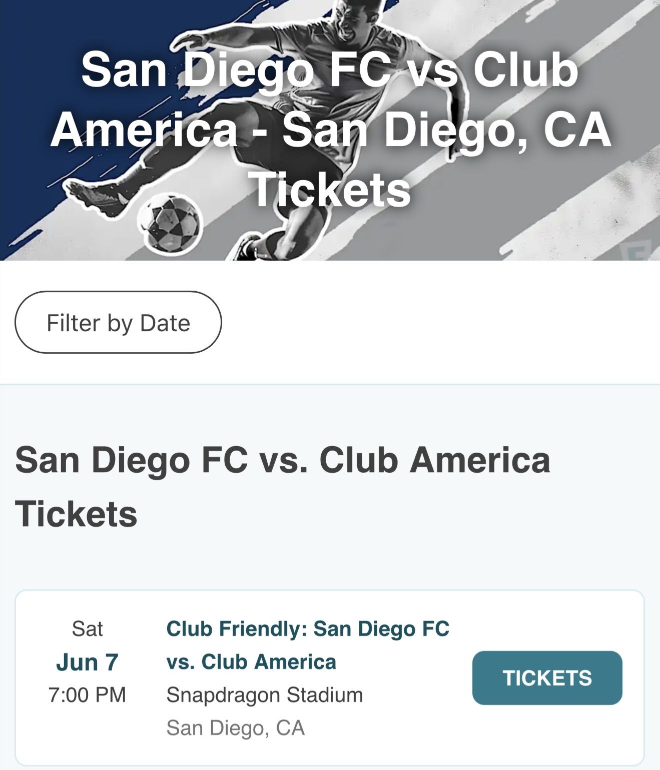 1 Ticket 🎟️ To America Vs SDFC