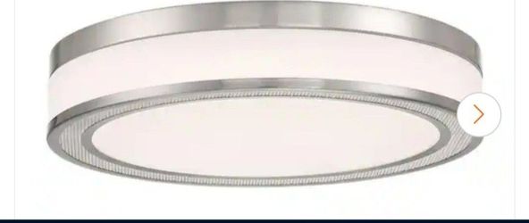 Elegant Ceiling LED Fixture 16" Stainless Steel In Brushed Nickel