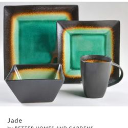 Jade Set Plates Bowls Cups