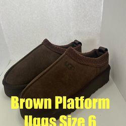 NEW Brown platform UGGs Size 6 