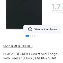 Small Black Decker Fridge