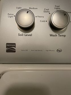 kenmore top load washer series 500