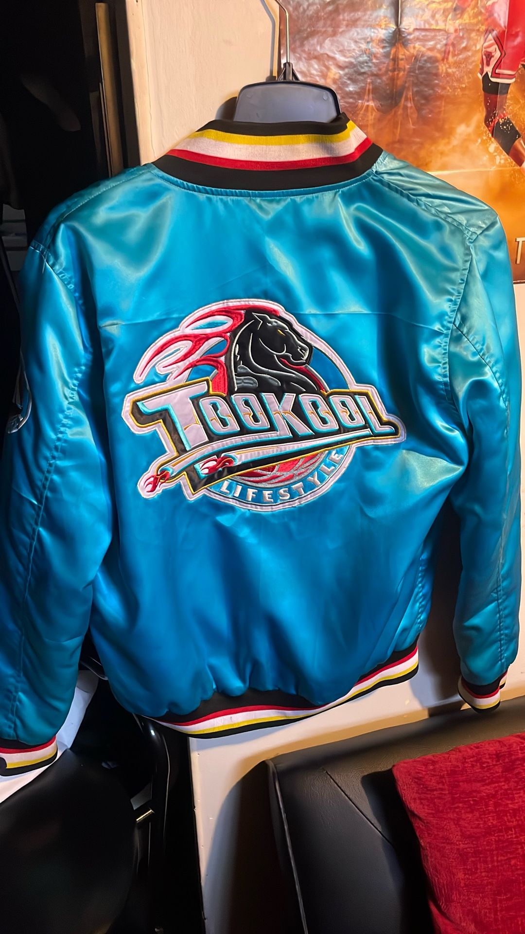 Custom Detroit Pistons Teal Tookool Jacket 