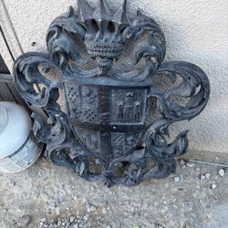 Vintage Cast Iron Plaque Heavy