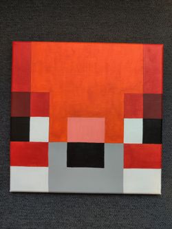 Minecraft Fox Painting