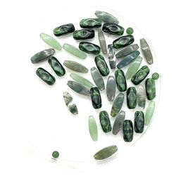 Mixed Lot Of Green Beads 