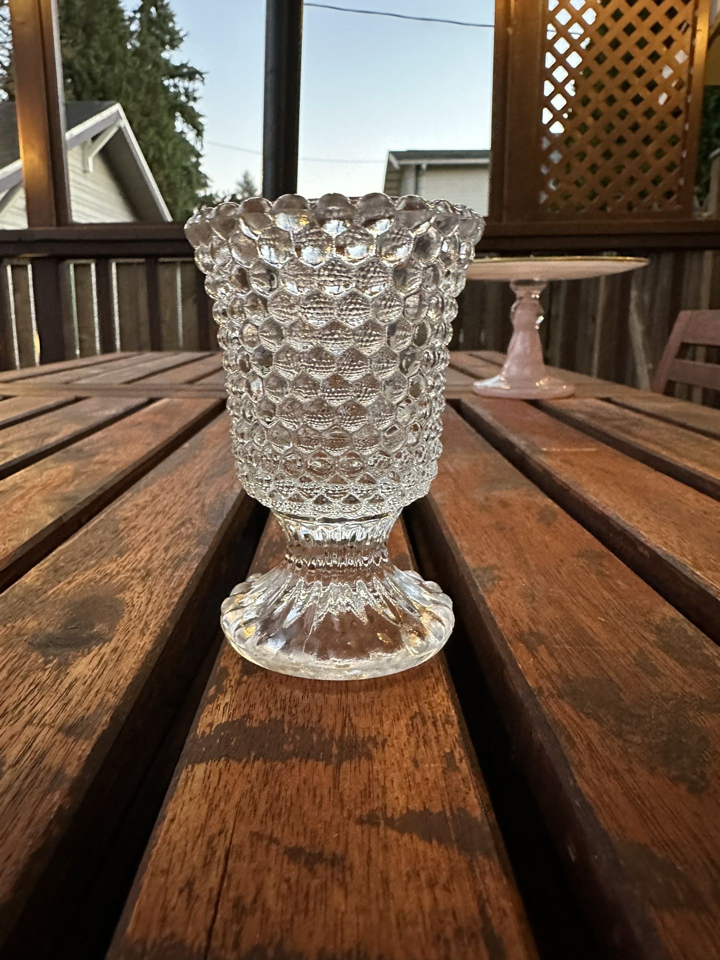 Cute Vintage Hobnail Glass