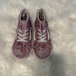 Vans Glittery Pink Kids High-Top size 9