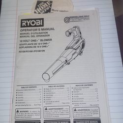 Ryobi Blower Like New