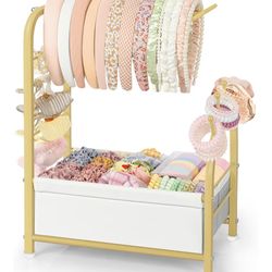 New Headband Holder Stand - Versatile Organizer for Scrunchies, Bows & Claw Clips
