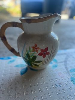 Global Home Floral Ceramic Pitcher