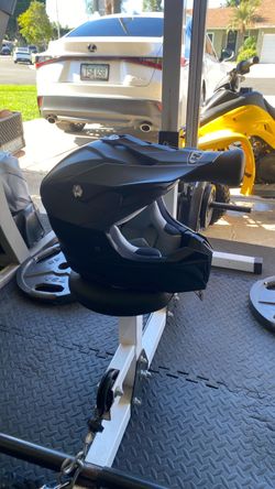 Matte Black Motocross Off-Road Helmet brand HJC