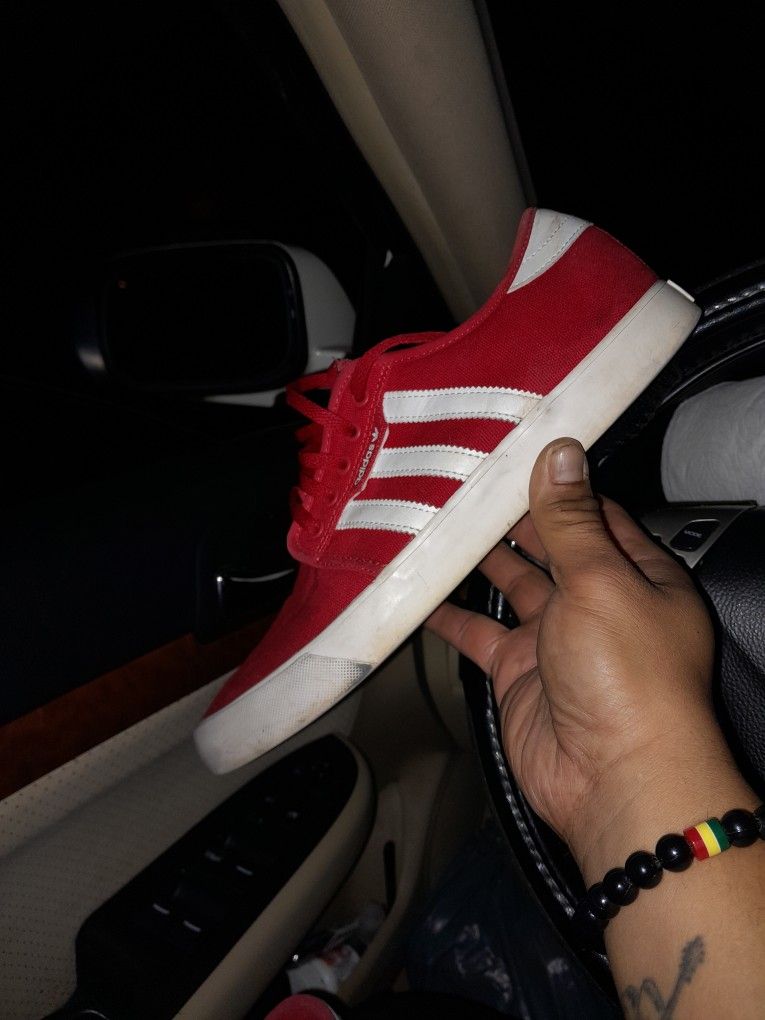 Vintage Red Adidas Size 9-1/2