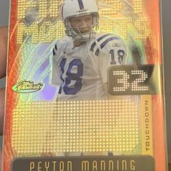 Peyton Manning - Topps finest 2005 GOLD Refractor #’d  Gem mint