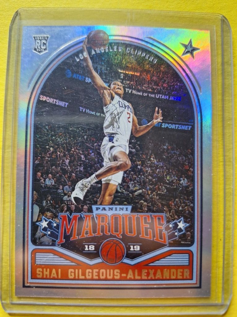 2019 Shai Gilgeous-Alexander Rookie Panini Chronicles Marquee Silver Parallel