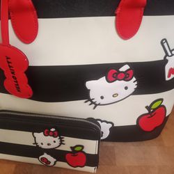 Purse Tote bag Hello Kitty And Wallet Good For Mothers Day Make An Offer 