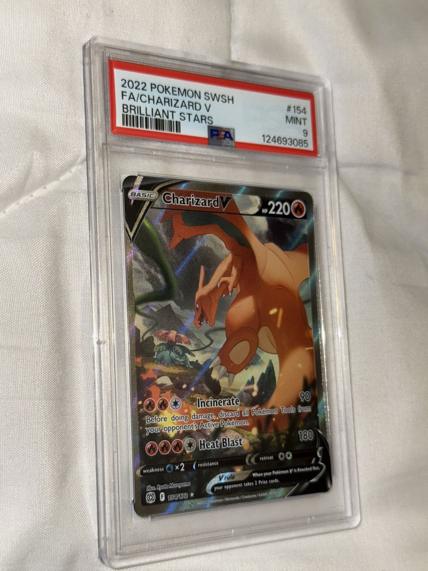Charizard V Alt Art Brilliant Stars PSA Mint 9: Pokemon SWSH TCG