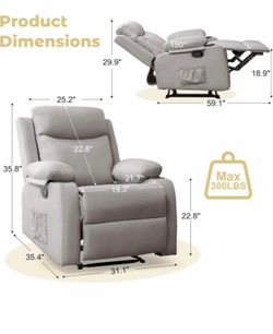 New-New-Korser Recliner Chair, Small Recliners for Small Spaces,