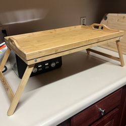 Crofton Bamboo Bed Tray w/ Folding Legs – Breakfast or Laptop Tray