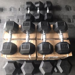 New Hex Dumbbells 💪 (2x35Lbs) for $50 Firm