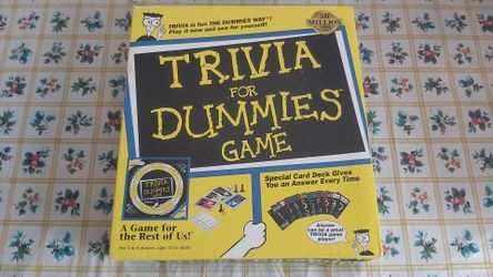 Trivia for Dummies Game Board Game