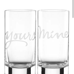 Kate Spade Crystal High Ball Glass Set