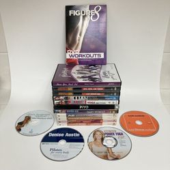 Yoga/Pilates/Strength Training/Aerobics DVD Lot