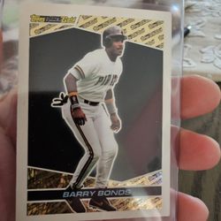 Barry Bonds '93 Topps Blackgold Insert Baseball Card 