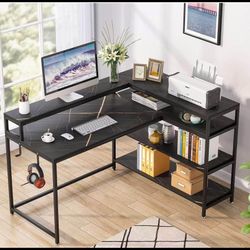 L Shaped Desk with Storage