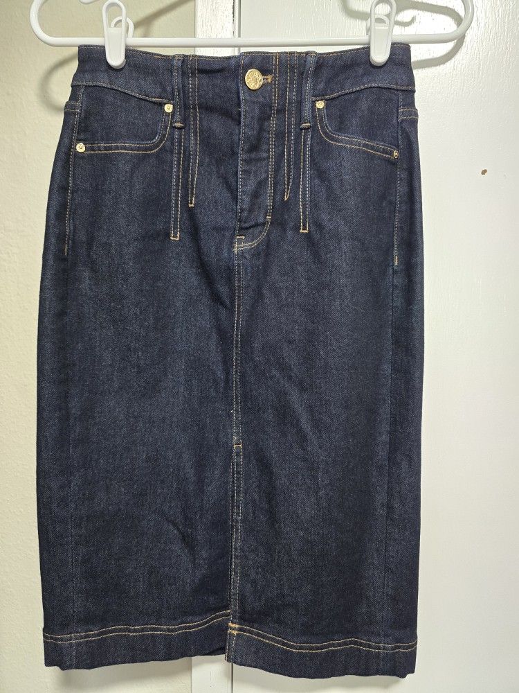 Dark Denim Skirt 