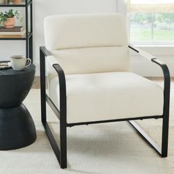 NEW Mid Century Modern Accent Chair, Sofa Arm Chair W/ Extra Thick Padded Backrest & Seat Cushion !