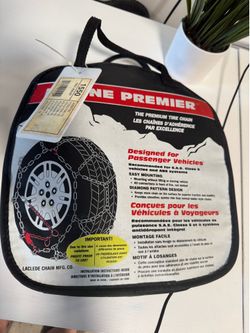NEW Alpine Premier Snow Tire Chains Size 1550 – Complete Set with Carrying Case