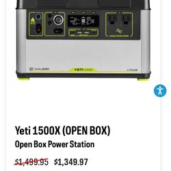 Pick up- Goal Zero Yeti 1500