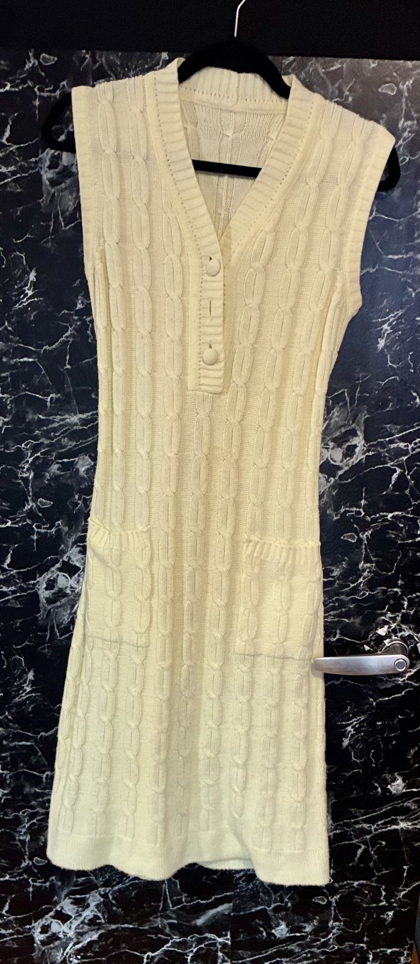 Yellow Knit Dress From The 60S