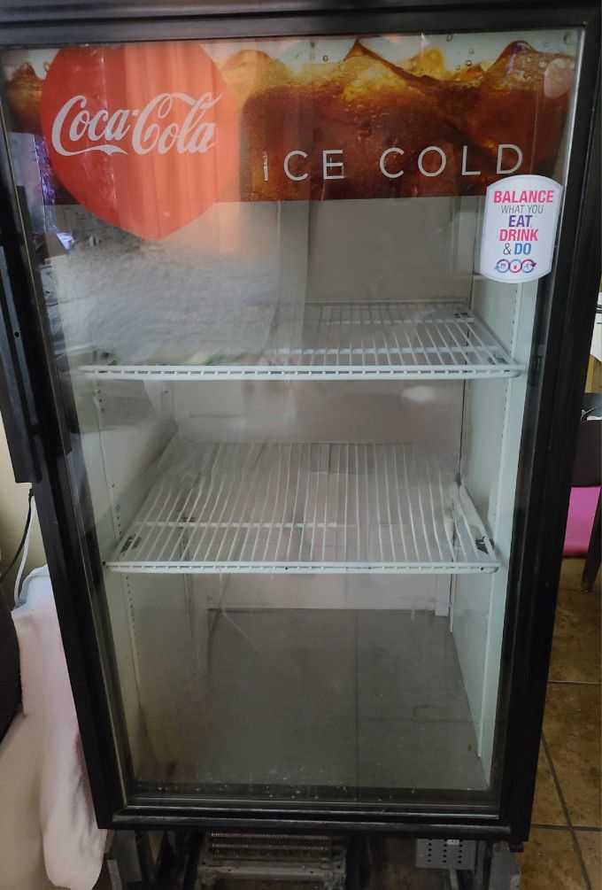TRUE Brand Coca-Cola Merchandiser Refrigerator-  10 Cu. Ft.