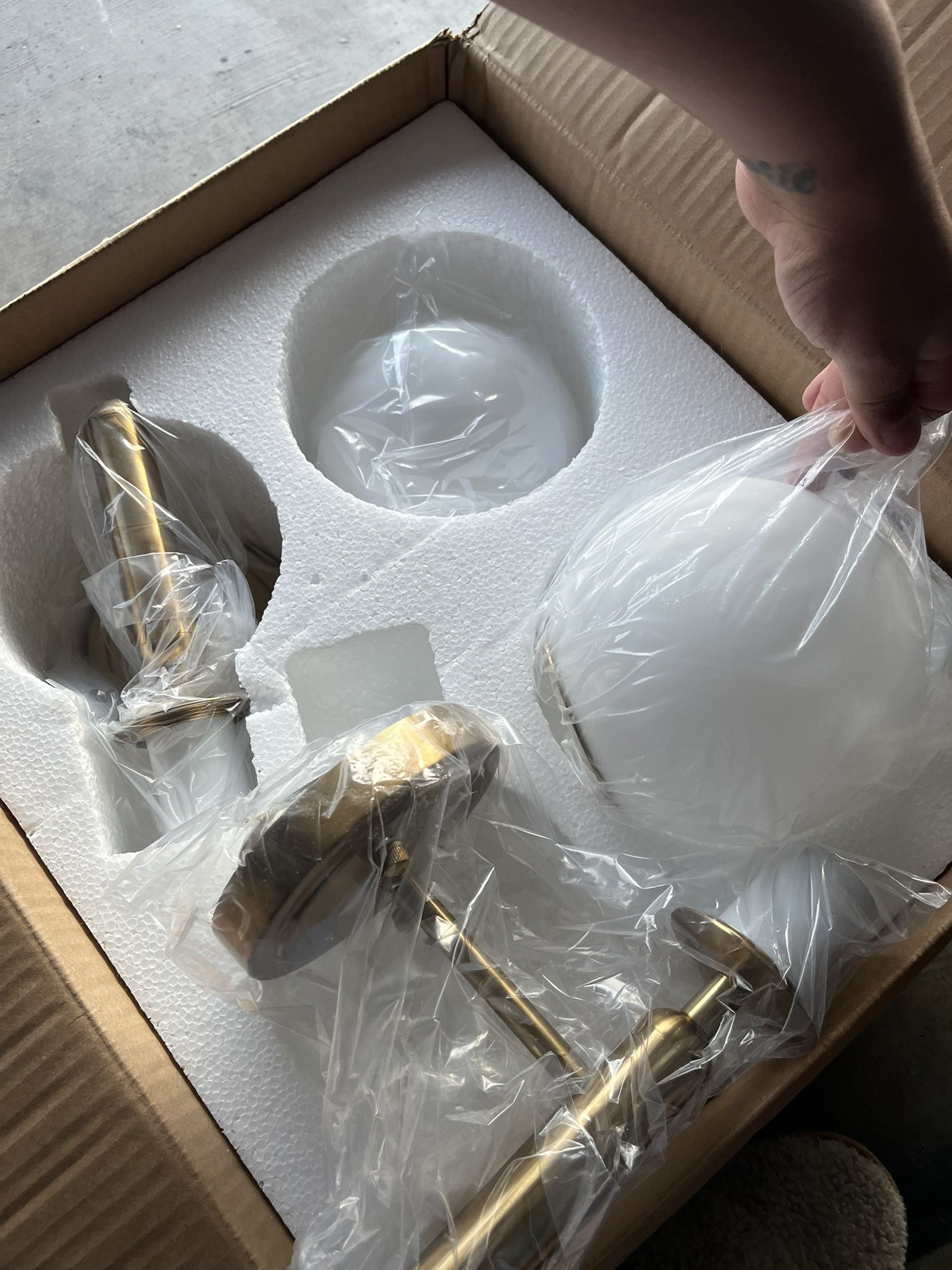 Mid-Century Modern Wall Sconce Golden Globe Glass Wall Light for Bedroom Bathroom Set of 2