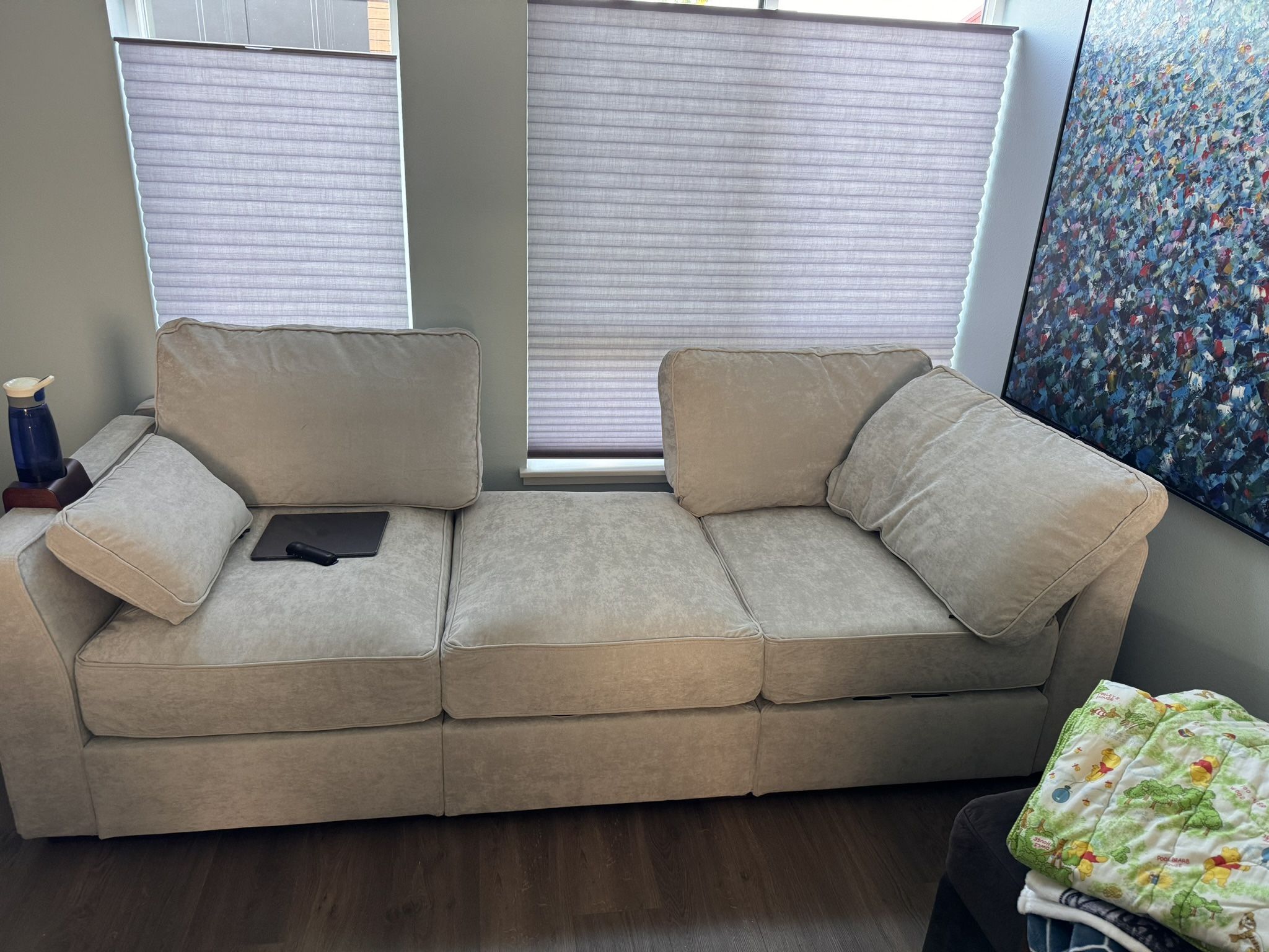 Lovesac Sectional Covers - Skygrey