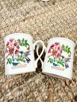 Portmerion Pomona Tea Cups Made In England Set of 2