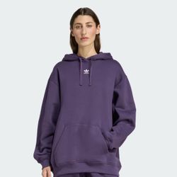 New Women Adidas Essentials Oversized Fleece Hoodie Sweatshirt Pullover Top M