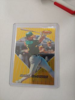 Mark Mcgwire As baseball card